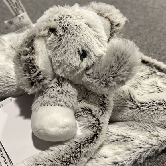 New Blankets & Beyond Gray Elephant Baby Lovey Security Blanket Fuzzy Nunu Soft - Picture 4 of 5